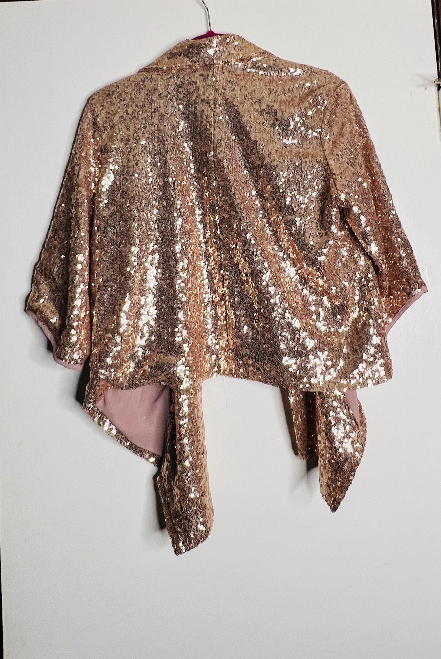 Living Doll Rose Gold Sequin Jacket