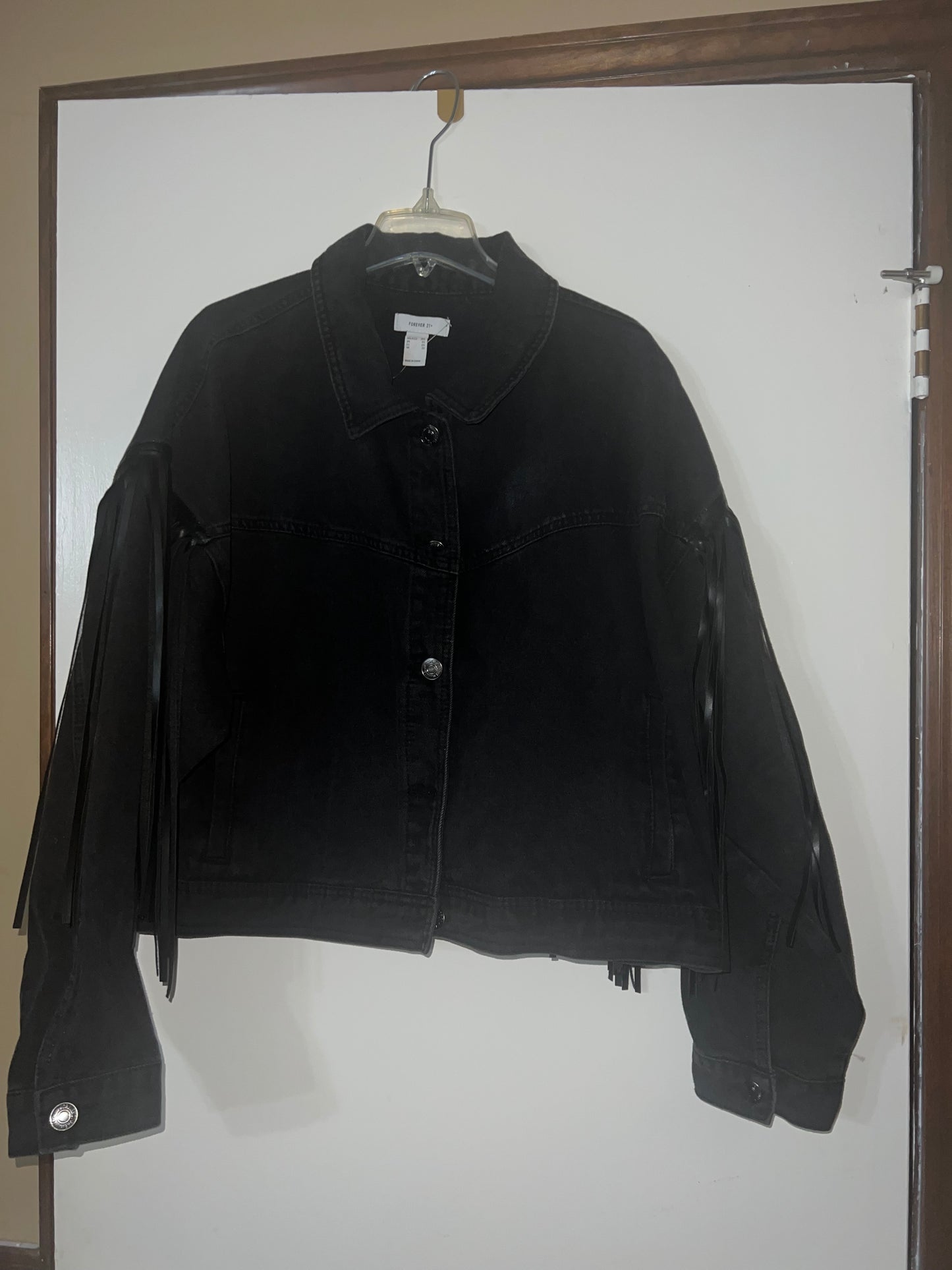 Forever 21 Fringe Denim Jacket