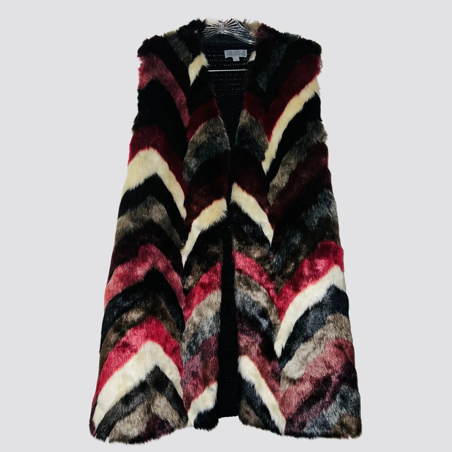 Multi-colored Faux Fur Vest