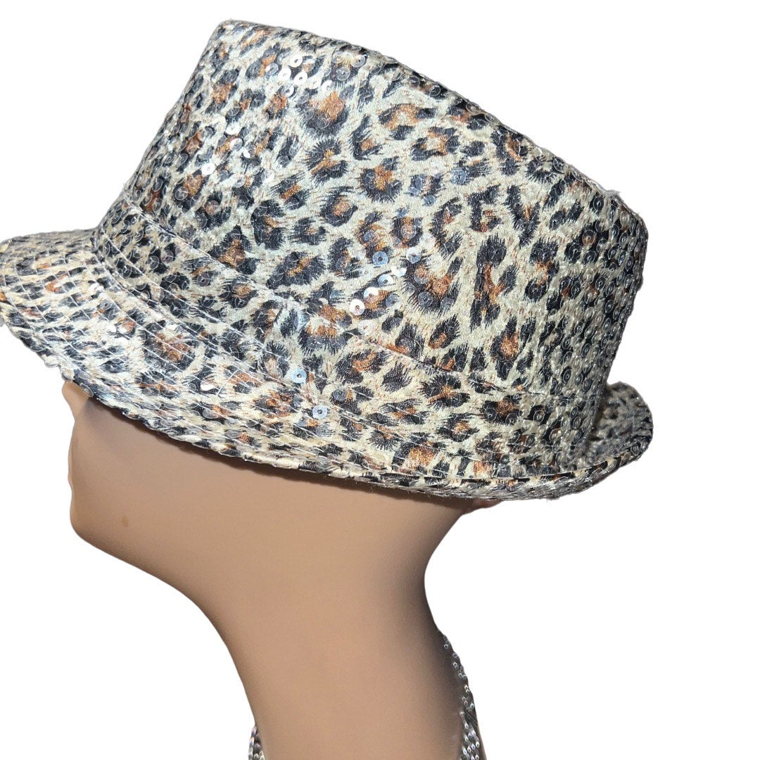 Bling Animal Print Sequins Hat